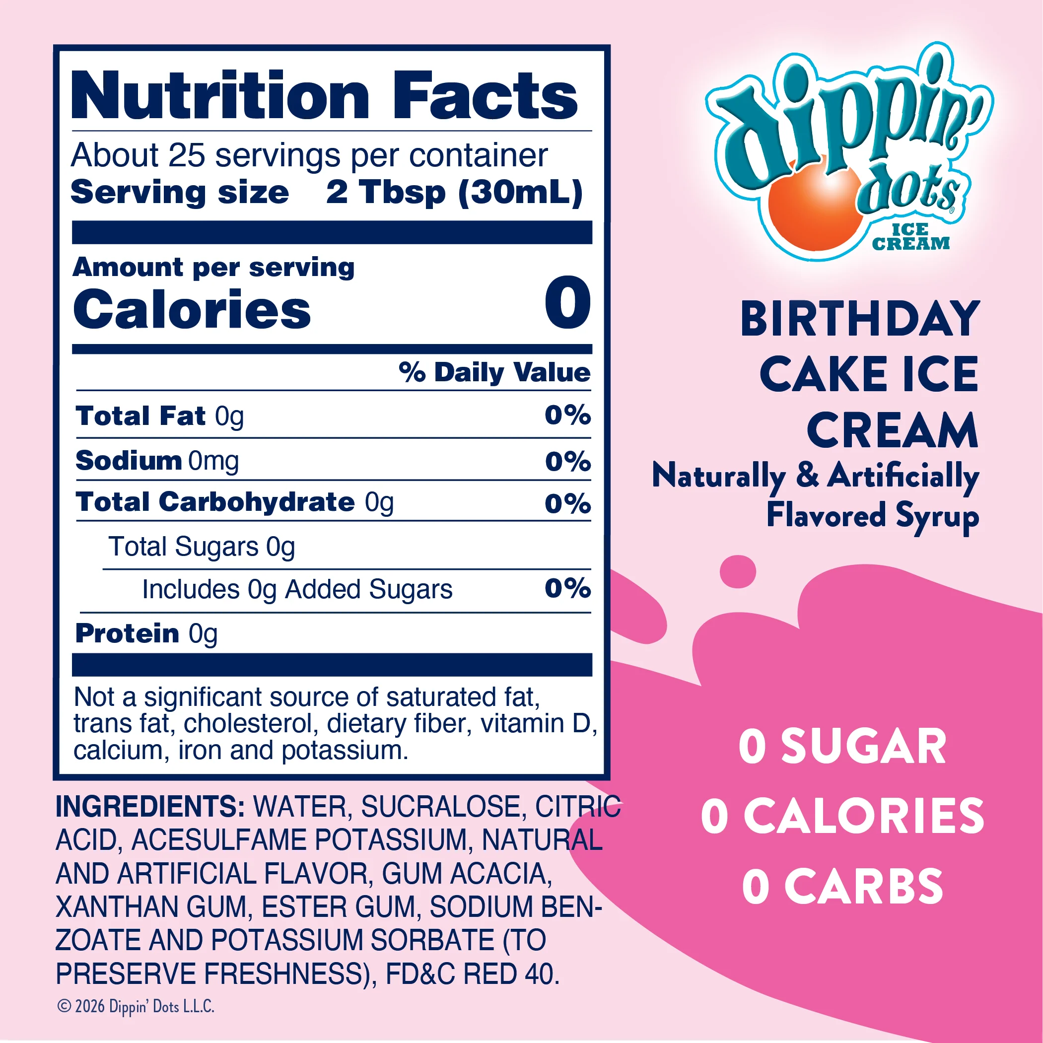 Dippin' Dots® Birthday Cake Ice Cream Syrup - Image 6