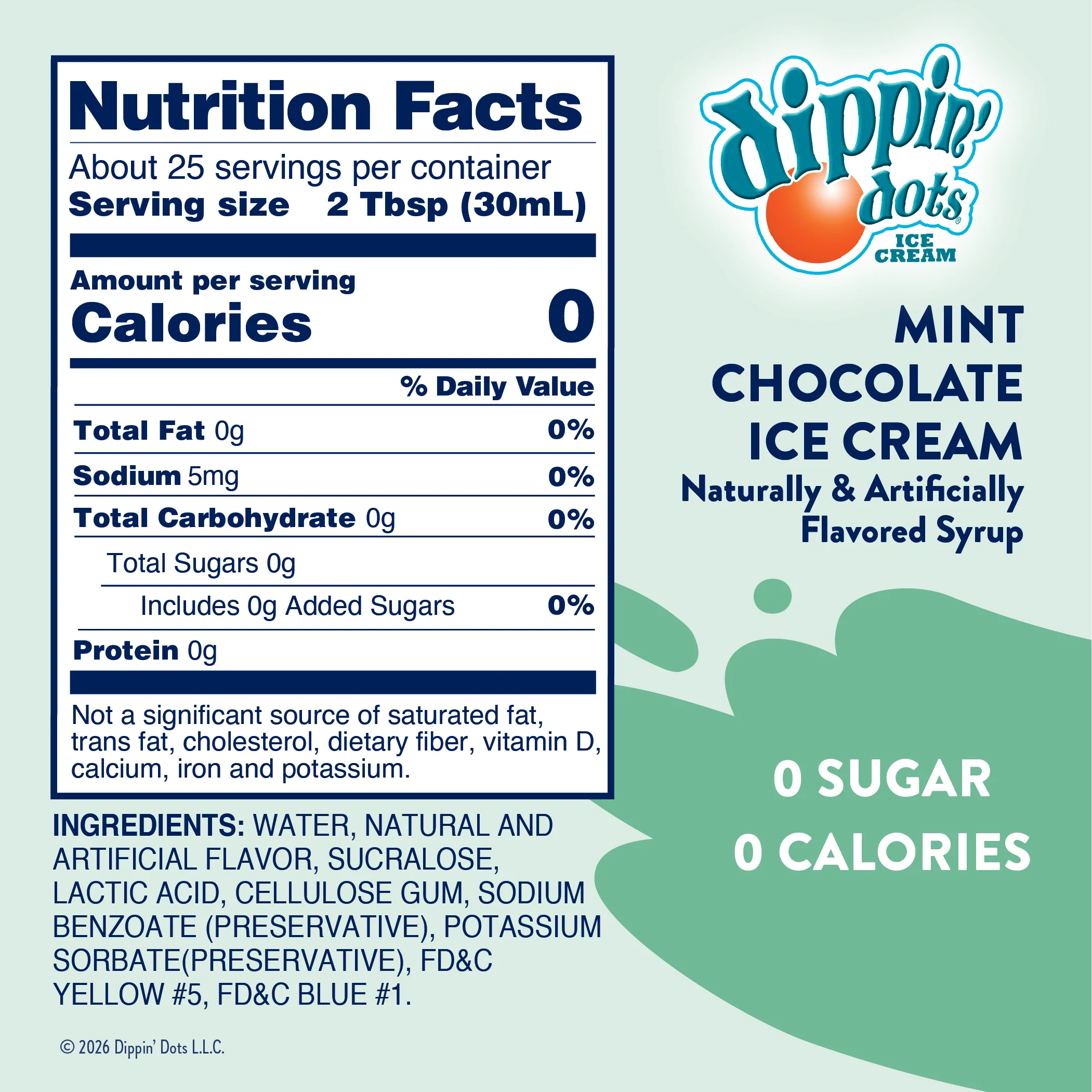 Dippin' Dots® Mint Chocolate Ice Cream Syrup - Image 6
