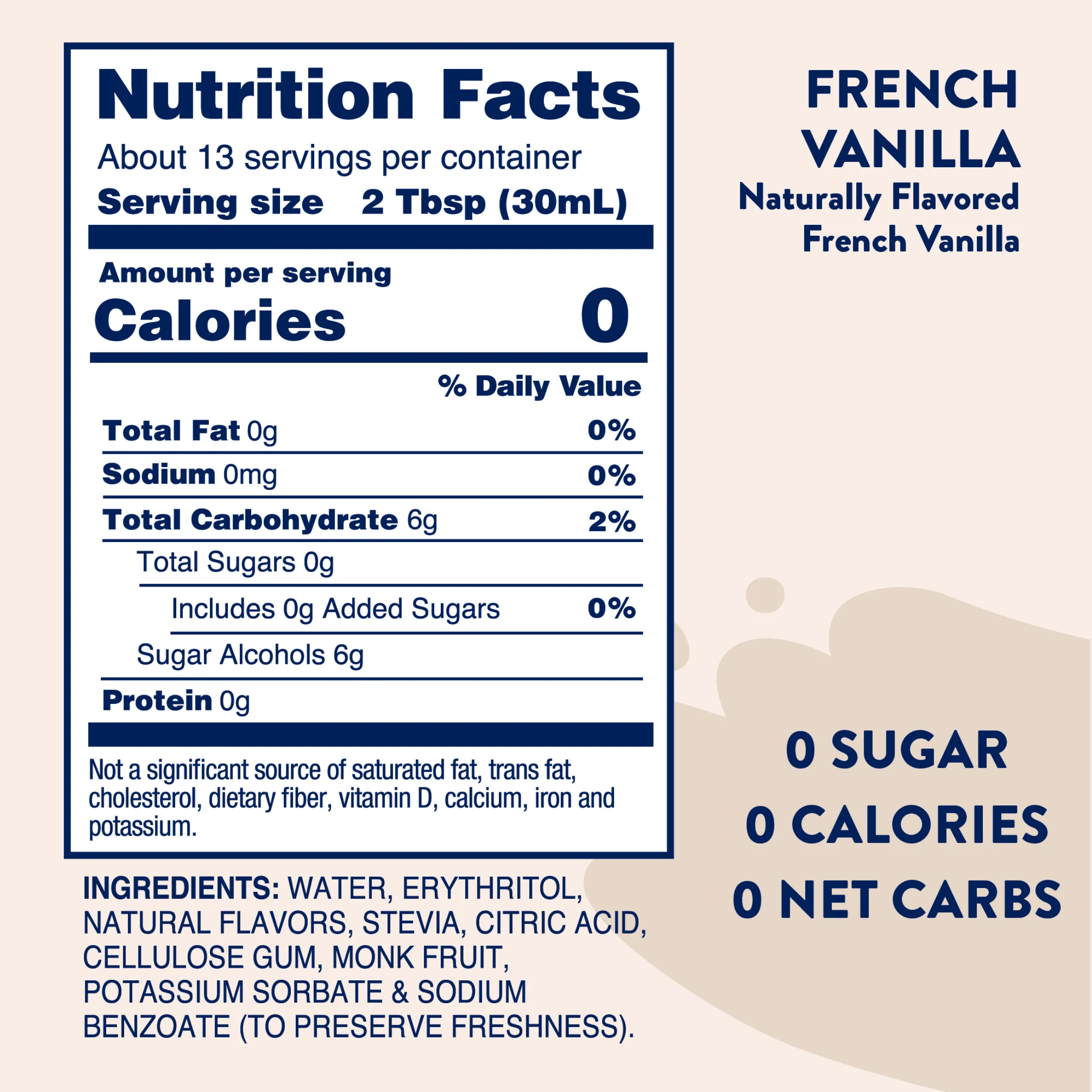 Naturally Sweetened French Vanilla Syrup - 375ml - Image 6