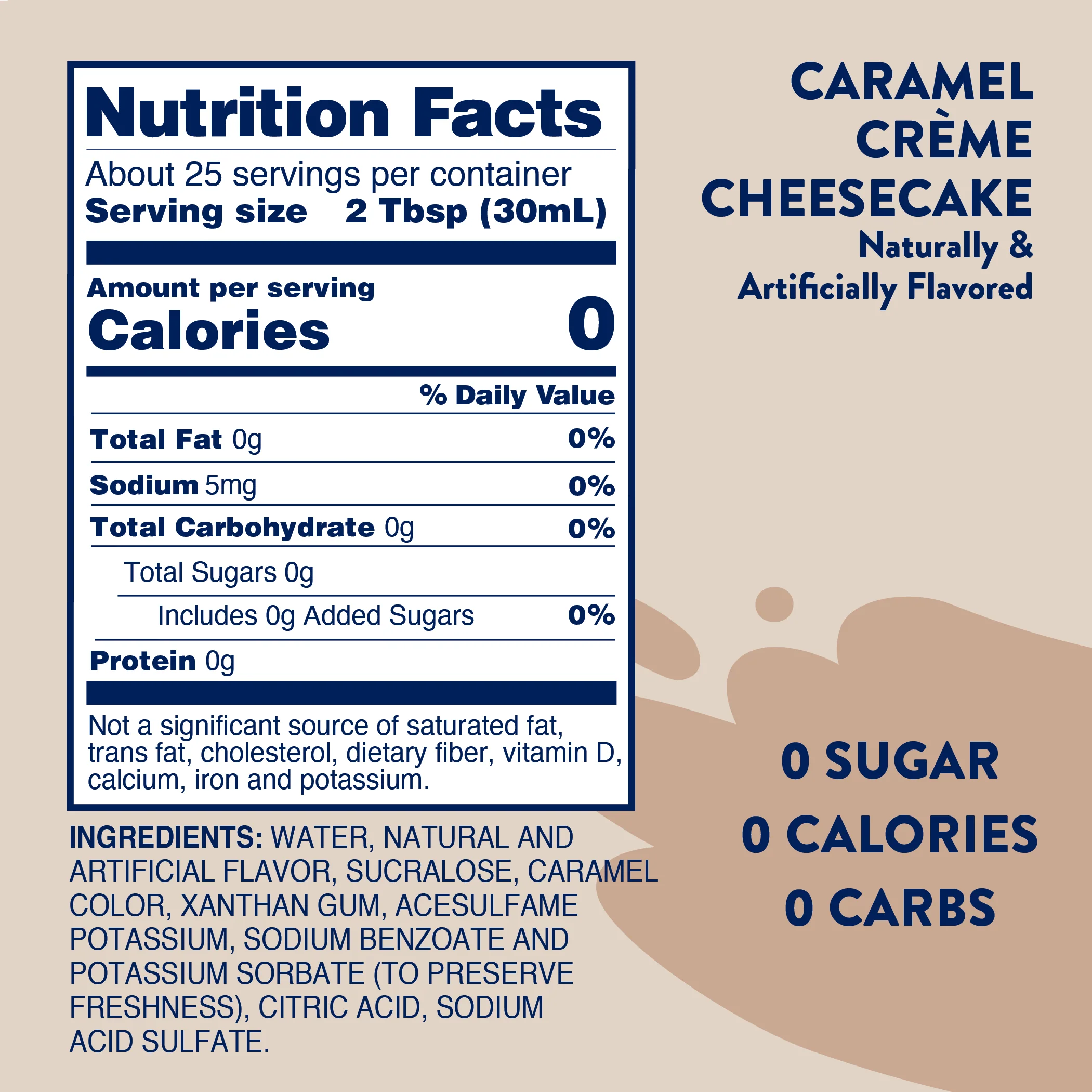 Sugar Free Caramel Creme Cheesecake Syrup - Image 6