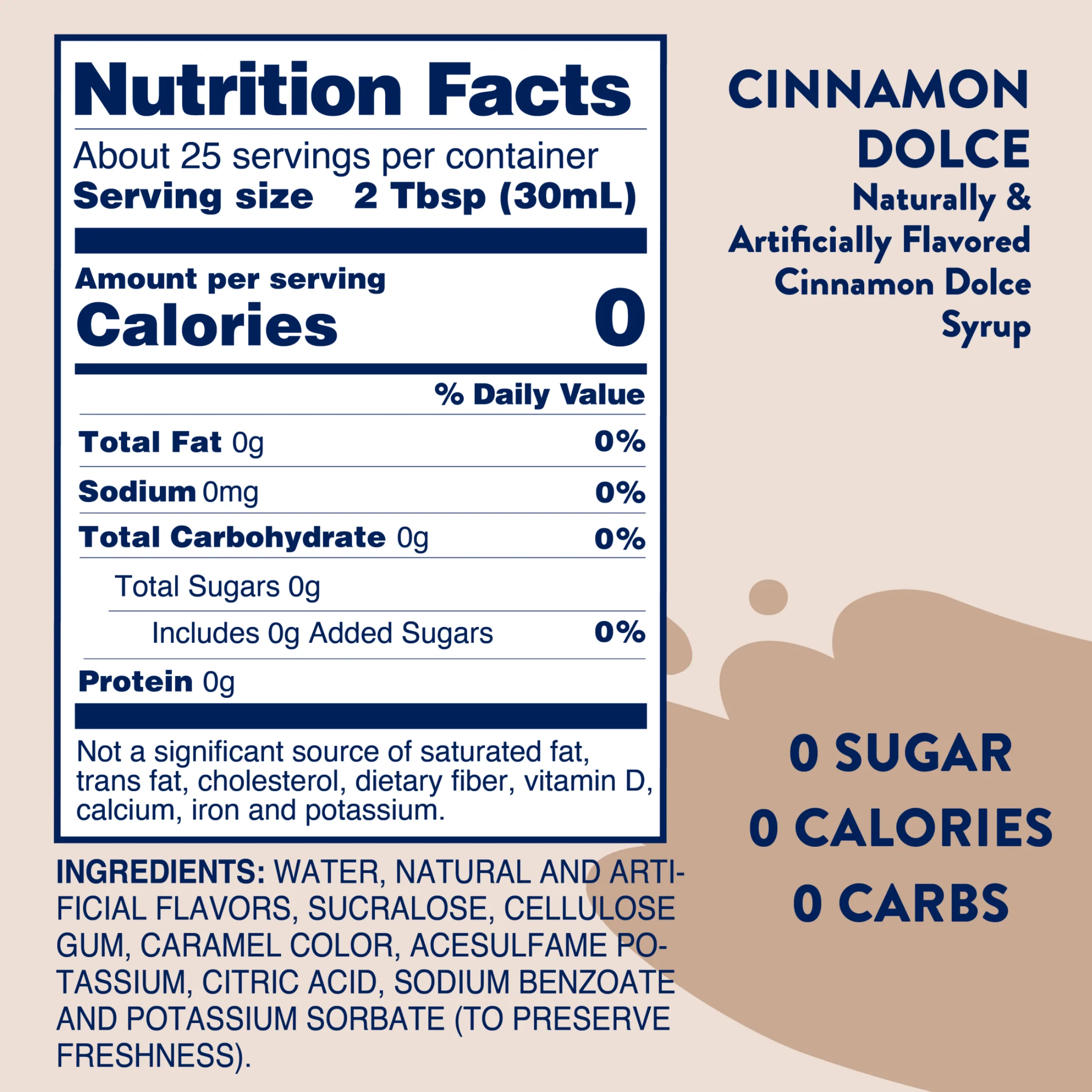 Sugar Free Cinnamon Dolce Syrup - Image 6