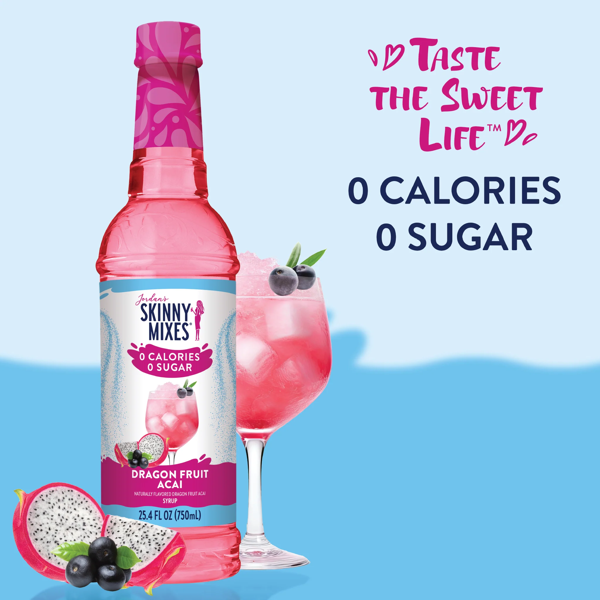 Sugar Free Dragon Fruit Acai Syrup - Image 3