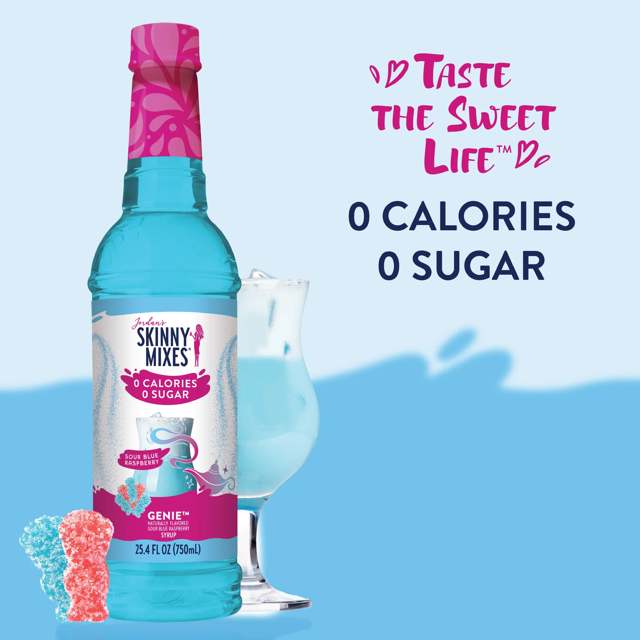 Sugar Free Genie™ Syrup -  Sugar Free Sour Blue Raspberry Syrup - Image 3
