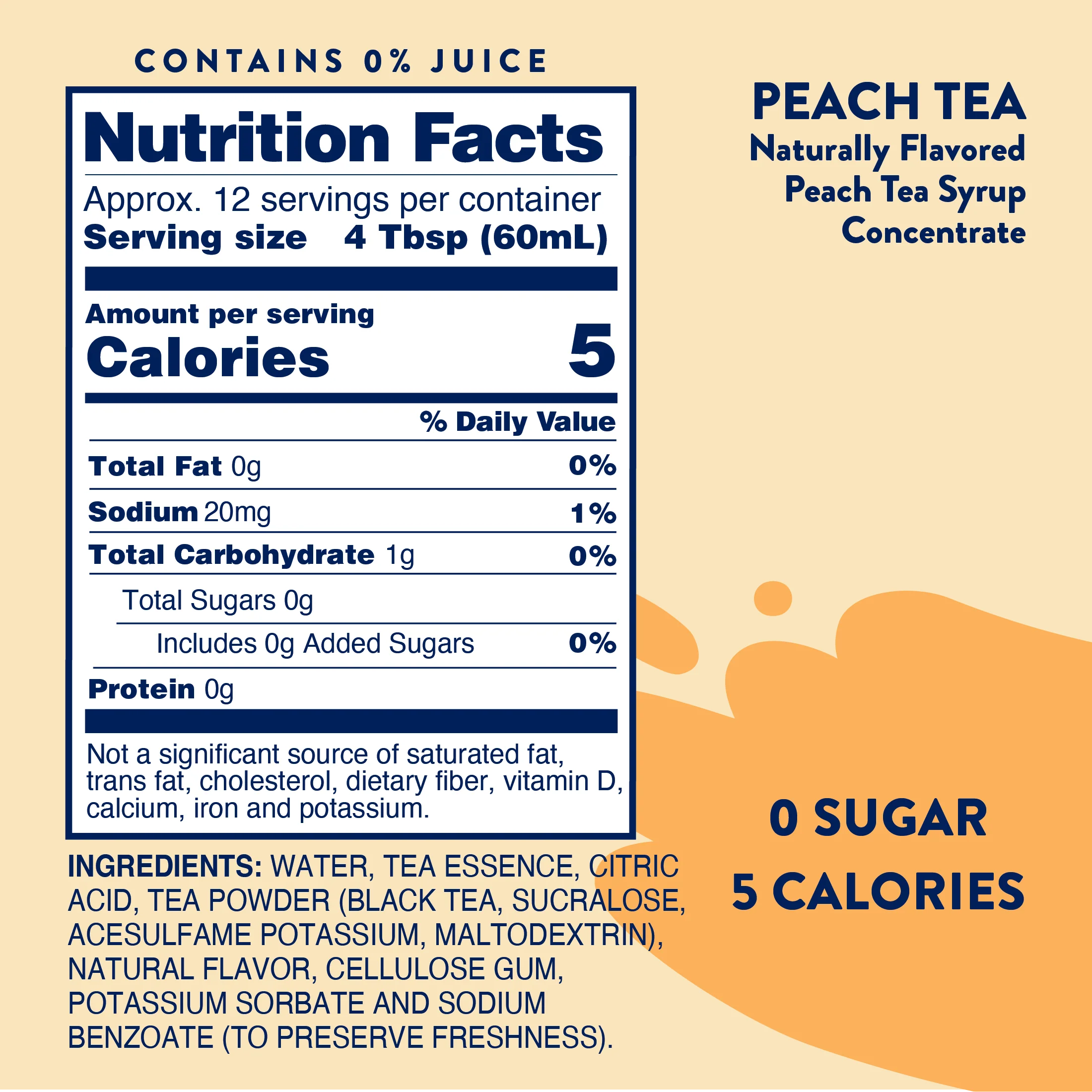 Sugar Free Peach Tea Concentrate - Image 6