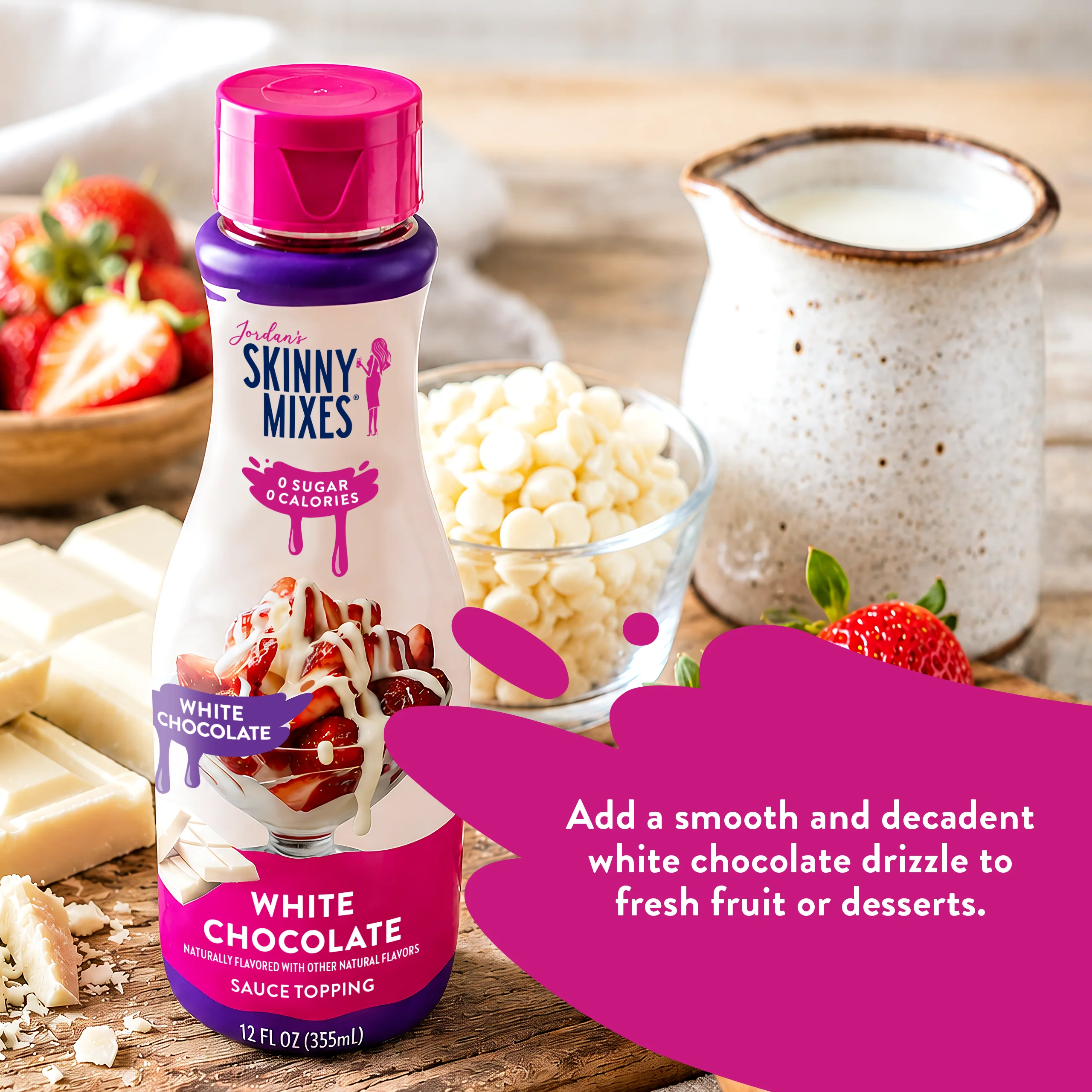 Sugar Free White Chocolate Sauce - Image 4